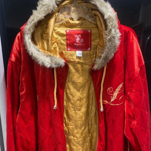 LRG 90’s Vintage Fur Trimmed Hoodie Sz 2X - Picture 3 of 7